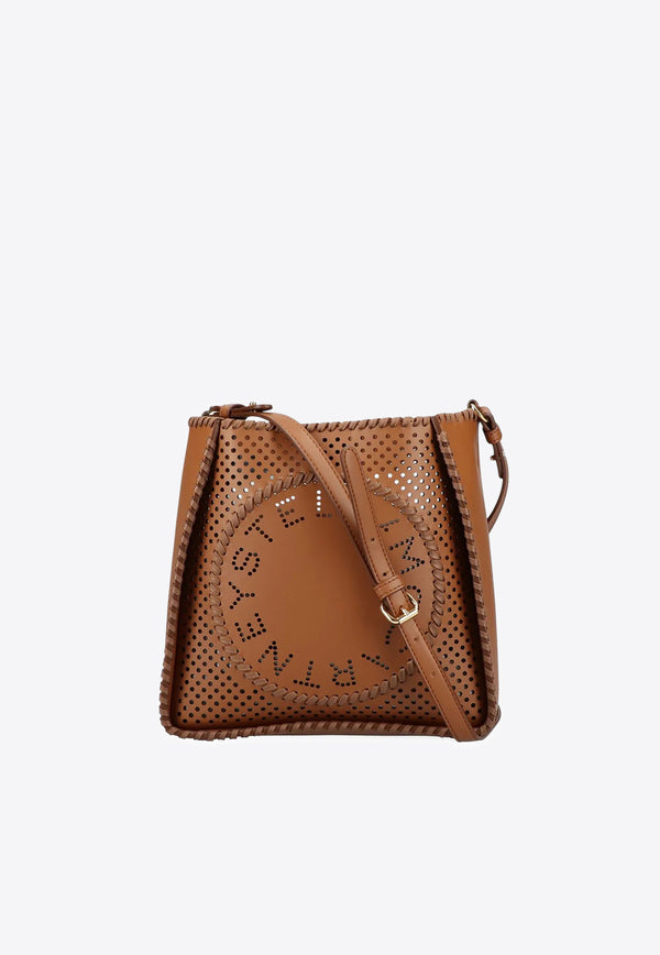 Stella McCartney  Perforated Faux Leather Crossbody Bag Brown 7B0103WP0550_2501