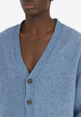 Maison Margiela V-neck Wool Cardigan Blue S50HP0019M13108_490M