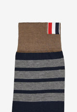 Thom Browne 4-bar Stripes Knitted Socks Multicolor MAS023F01690_978