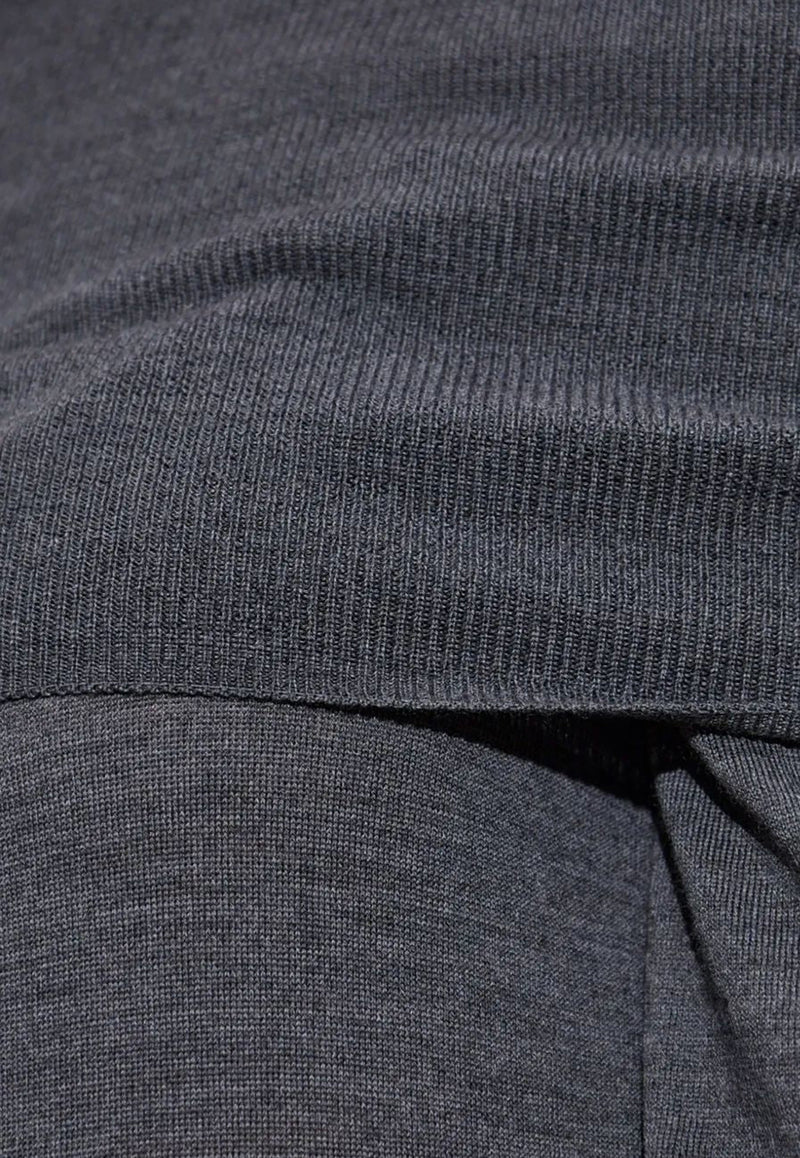 Stella McCartney Off-Shoulder Wool Sweater Gray 6K10403S2598_1267