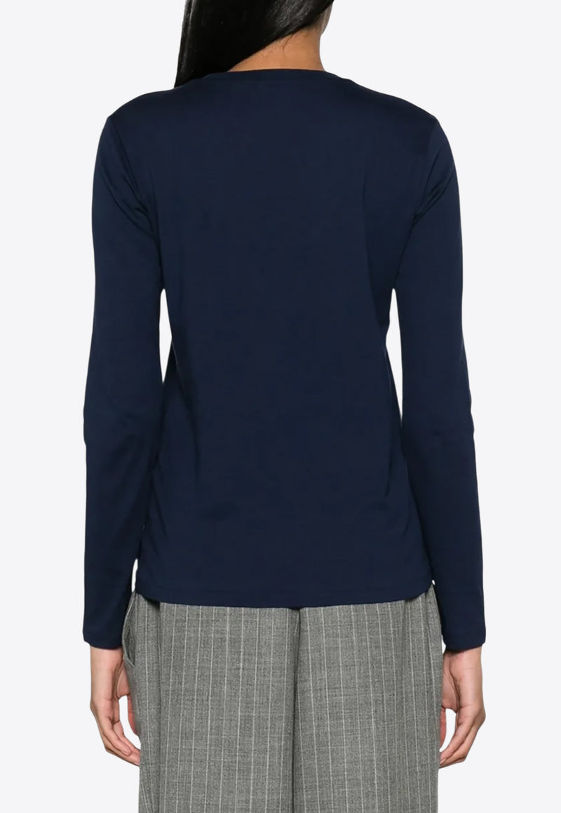 Ralph Lauren Long-Sleeved Logo T-shirt Navy 211898699002_410