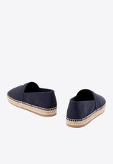 Prada Triangle Logo Canvas Espadrilles Navy 2DE155FG0003LKE_F0124