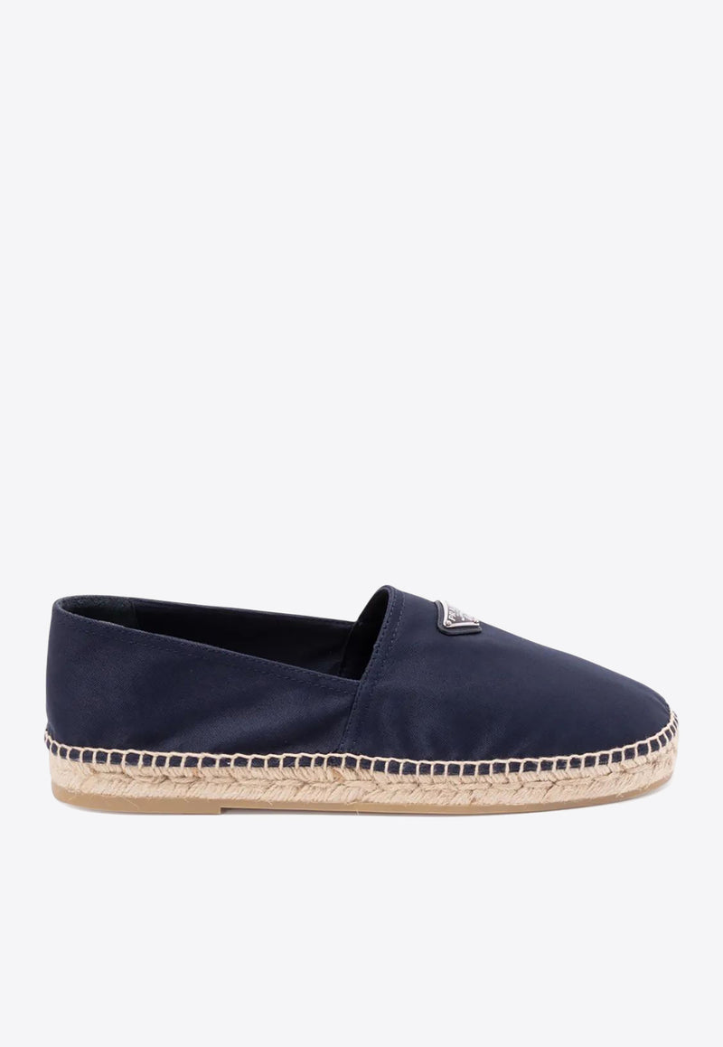 Prada Triangle Logo Canvas Espadrilles Navy 2DE155FG0003LKE_F0124