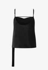 PINKO Layered Cami Silk Top Black 104684A2CO_Z99