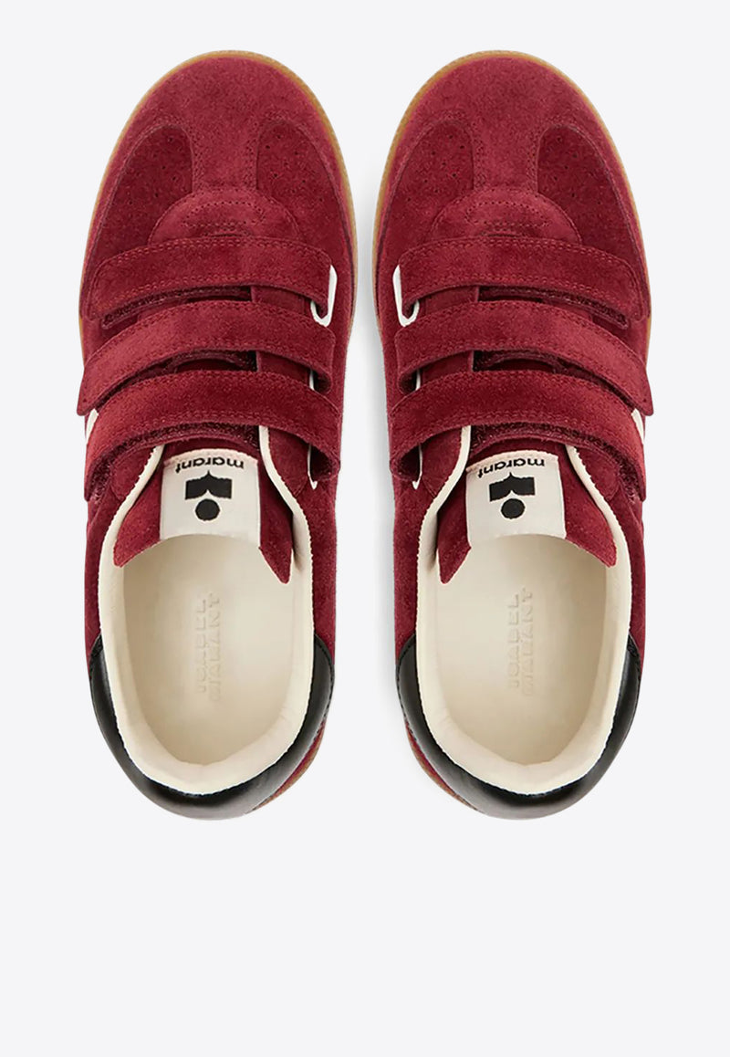 Isabel Marant Beth Baskets Suede Low-Top Sneakers  Burgundy BK0013FAC1E09S_BYEC