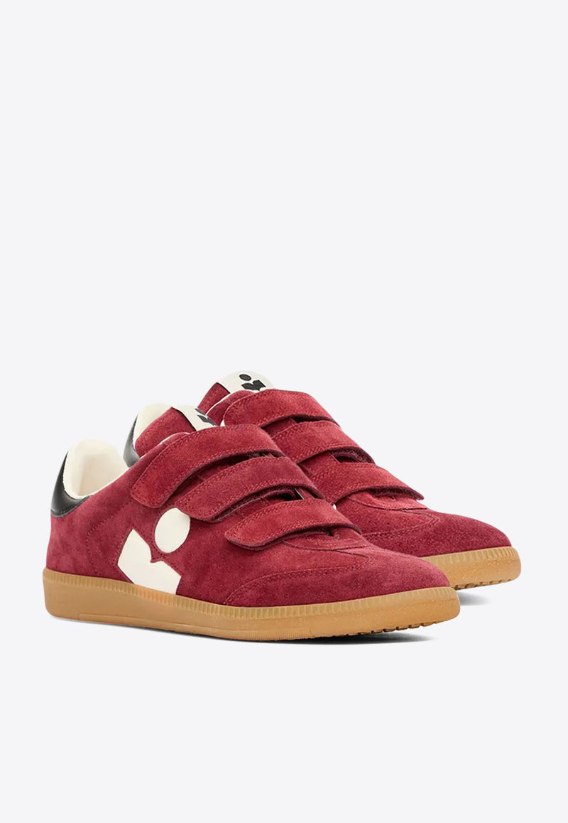 Isabel Marant Beth Baskets Suede Low-Top Sneakers  Burgundy BK0013FAC1E09S_BYEC