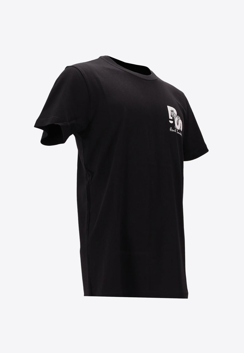 Paul Smith Logo Print T-shirt Black M2R010RPP5130_79