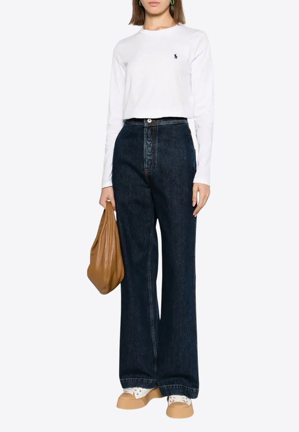 Ralph Lauren Long-Sleeved Pony T-shirt White 211898699001_100