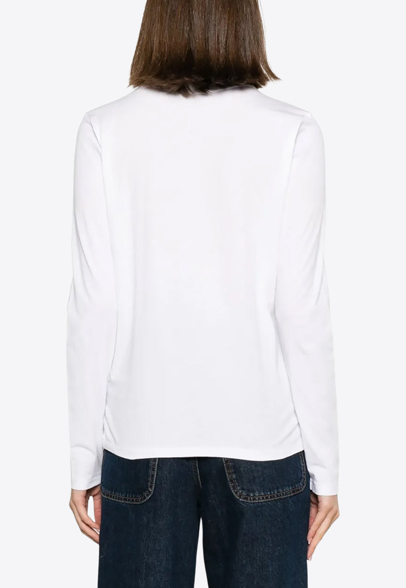 Ralph Lauren Long-Sleeved Pony T-shirt White 211898699001_100