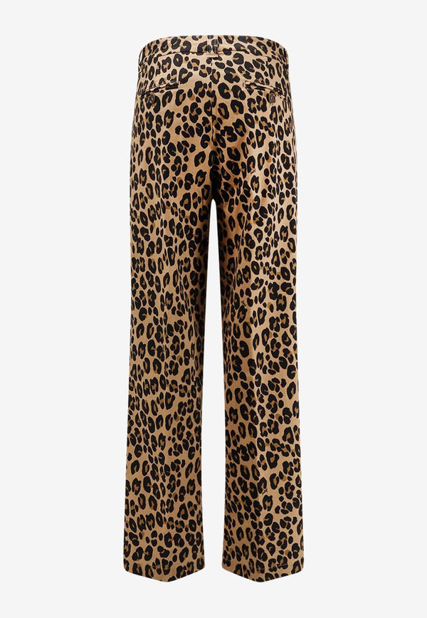 Aspesi Leopard Print Pants Brown G0186L110_60226_Spotted_32772290