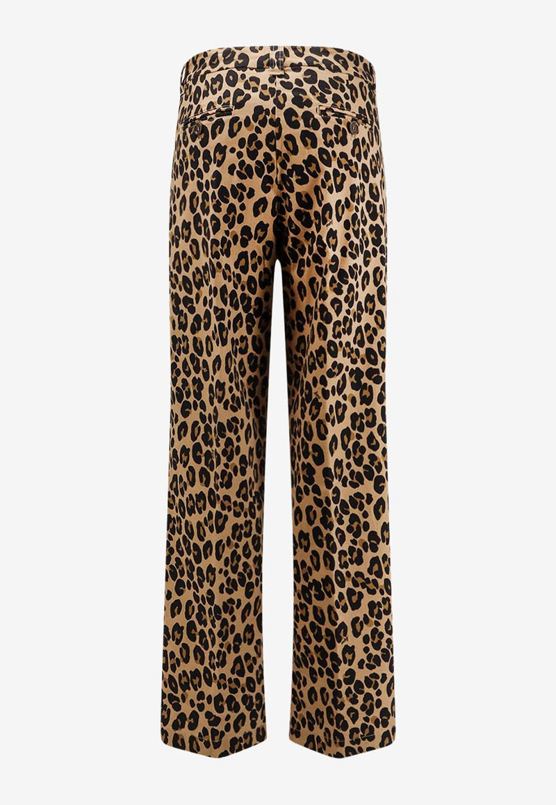 Aspesi Leopard Print Pants Brown G0186L110_60226_Spotted_32772290