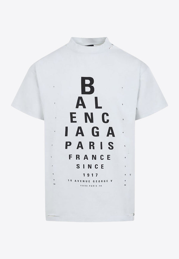 Balenciaga Optical Print T-shirt White 811688TRVU6_9081_DIRTY WHITE_32772777