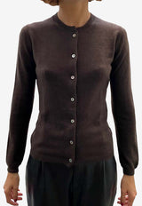 La Rose Essential Cashmere Cardigan Brown GDC22801C_20904