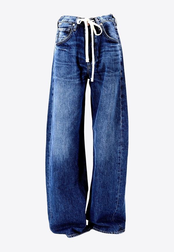 Citizens of Humanity Brynn Drawstring-Waist Jeans Denim 2069B1136_ATLA