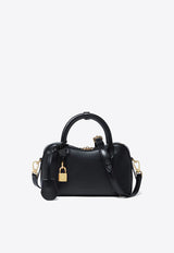 Stella McCartney Ryder Tote Faux Leather Top Handle Bag Black 7B0139WP0533_1000