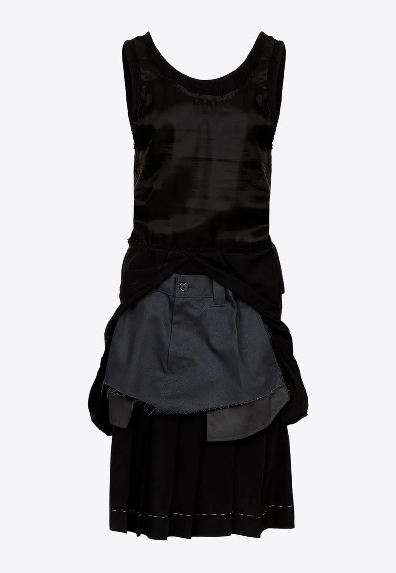 Maison Margiela Anonymity of The Lining Mini Layered Dress Black  S51DD0029MTN059_900