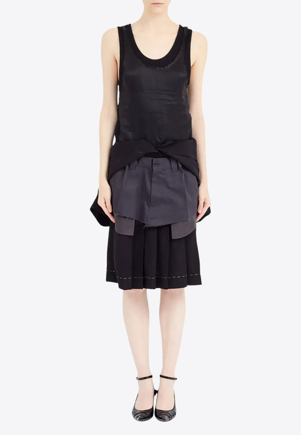 Maison Margiela Anonymity of The Lining Mini Layered Dress Black  S51DD0029MTN059_900