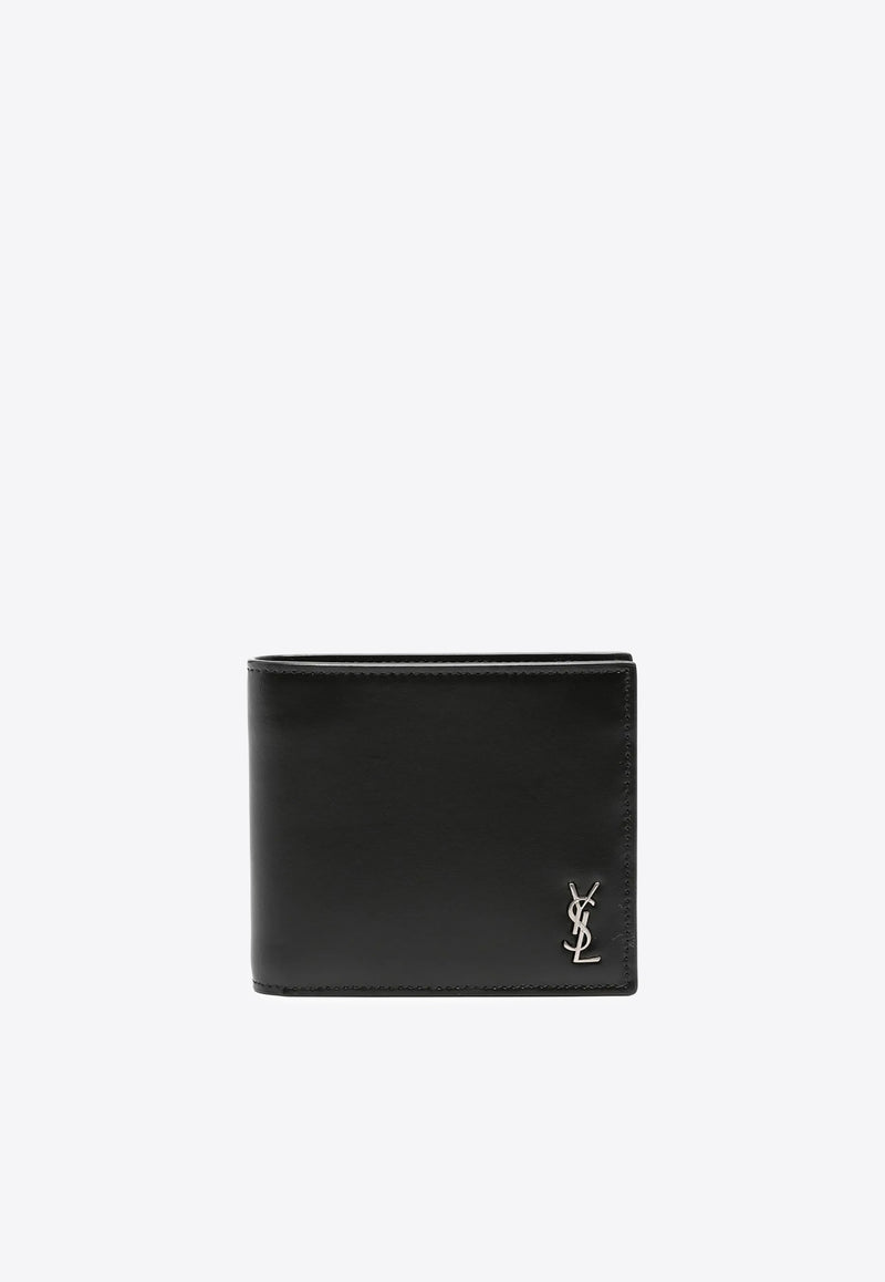 Saint Laurent Tiny Cassandre East/West Wallet Black 6077271JB0E_1000