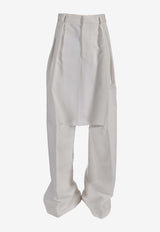 Niccolò Pasqualetti Brezza Skirt-Style Pants White NP07P020JCTW_BIANCO