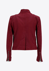 Dsquared2 Classic Zip-Up Jacket Burgundy S75BN0916D35106_309