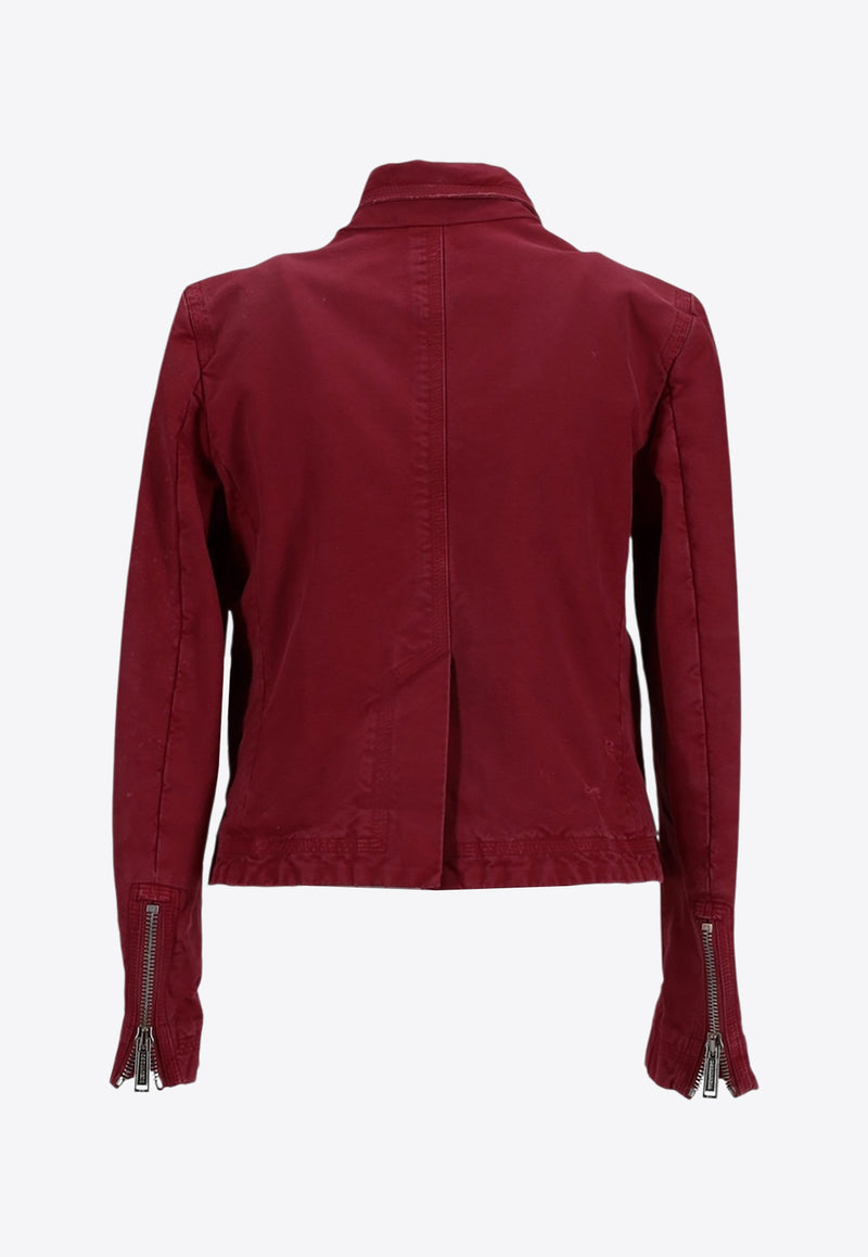 Dsquared2 Classic Zip-Up Jacket Burgundy S75BN0916D35106_309