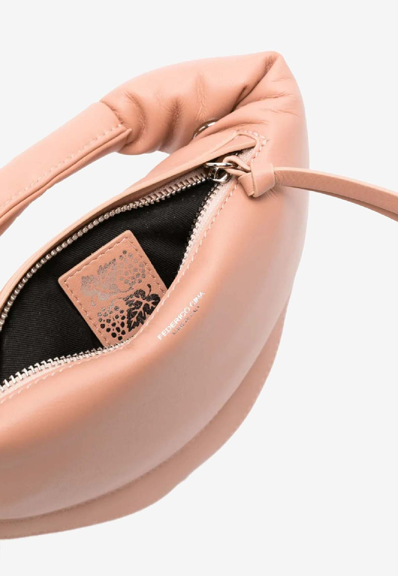 Federico Cina Mini Tortellino Nappa Leather Handbag Pink MTB0101_PINK