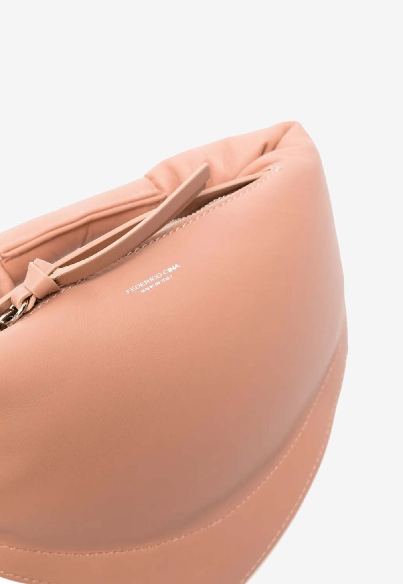 Federico Cina Mini Tortellino Nappa Leather Handbag Pink MTB0101_PINK