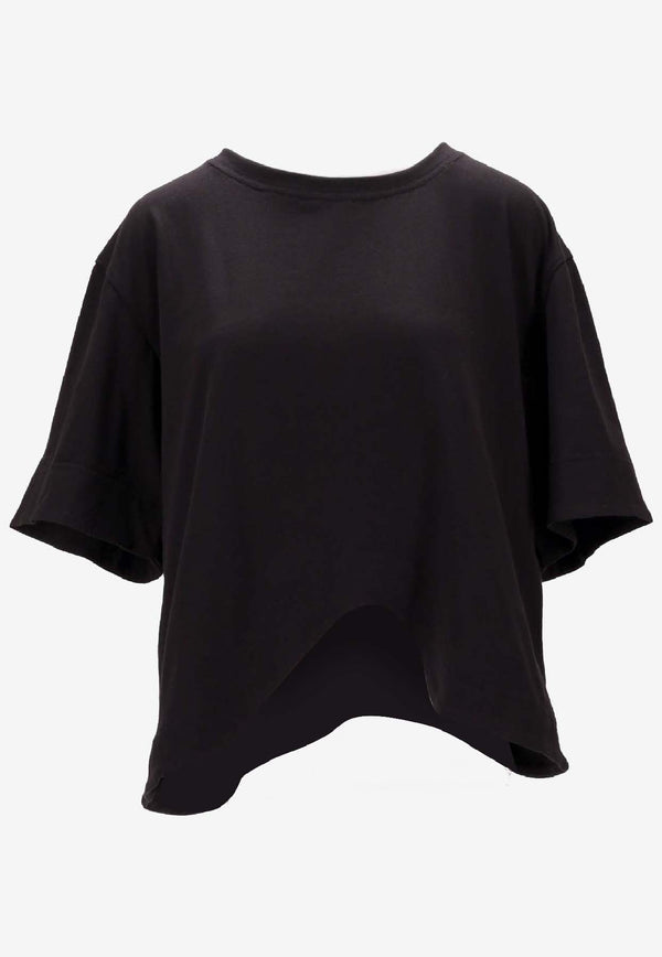 Niccolò Pasqualetti Onda Asymmetric T-shirt Black NP07TS01COJE_NERO