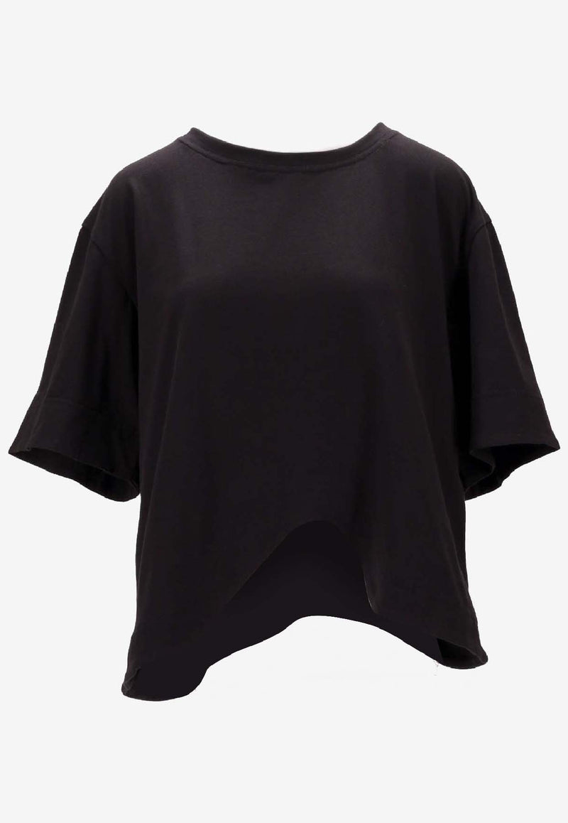 Niccolò Pasqualetti Onda Asymmetric T-shirt Black NP07TS01COJE_NERO