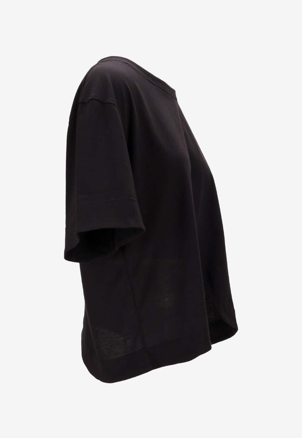 Niccolò Pasqualetti Onda Asymmetric T-shirt Black NP07TS01COJE_NERO