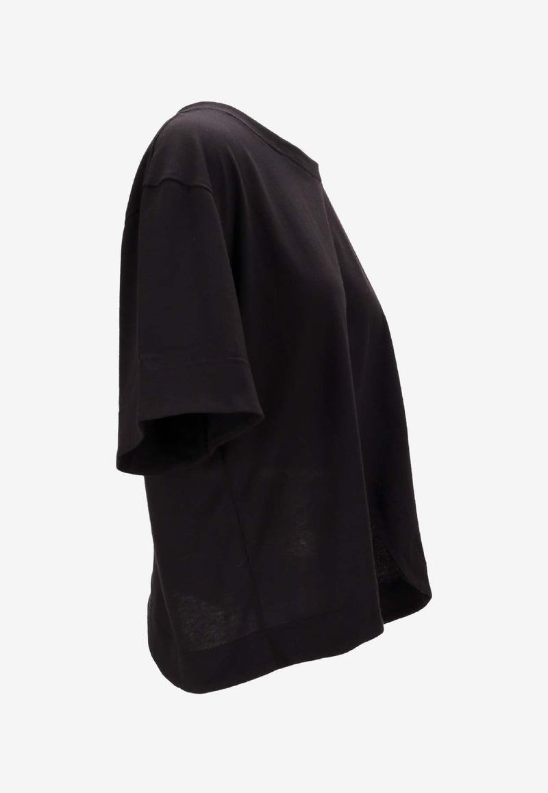 Niccolò Pasqualetti Onda Asymmetric T-shirt Black NP07TS01COJE_NERO