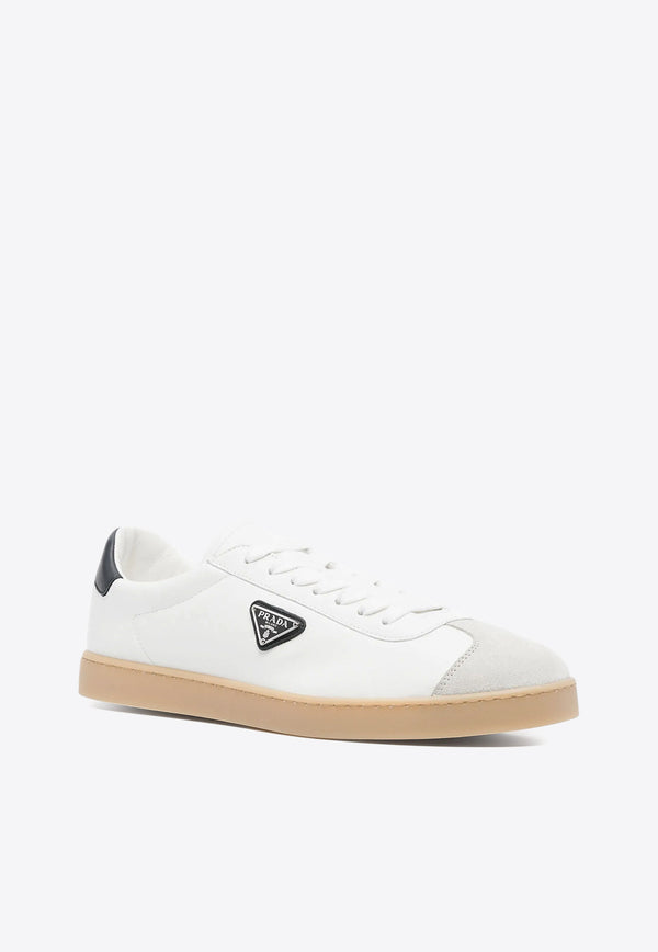 Prada Lane Leather Low-Top Sneakers White 2EE394FG000Y5T_F0944