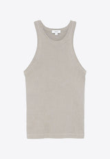 Agolde Rayne Ribbed Tank Top Gray A7356B1260_DRAB