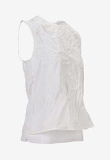 Niccolò Pasqualetti Carta Sleeveless Tank Top White NP07T003ERPO_BIANCO