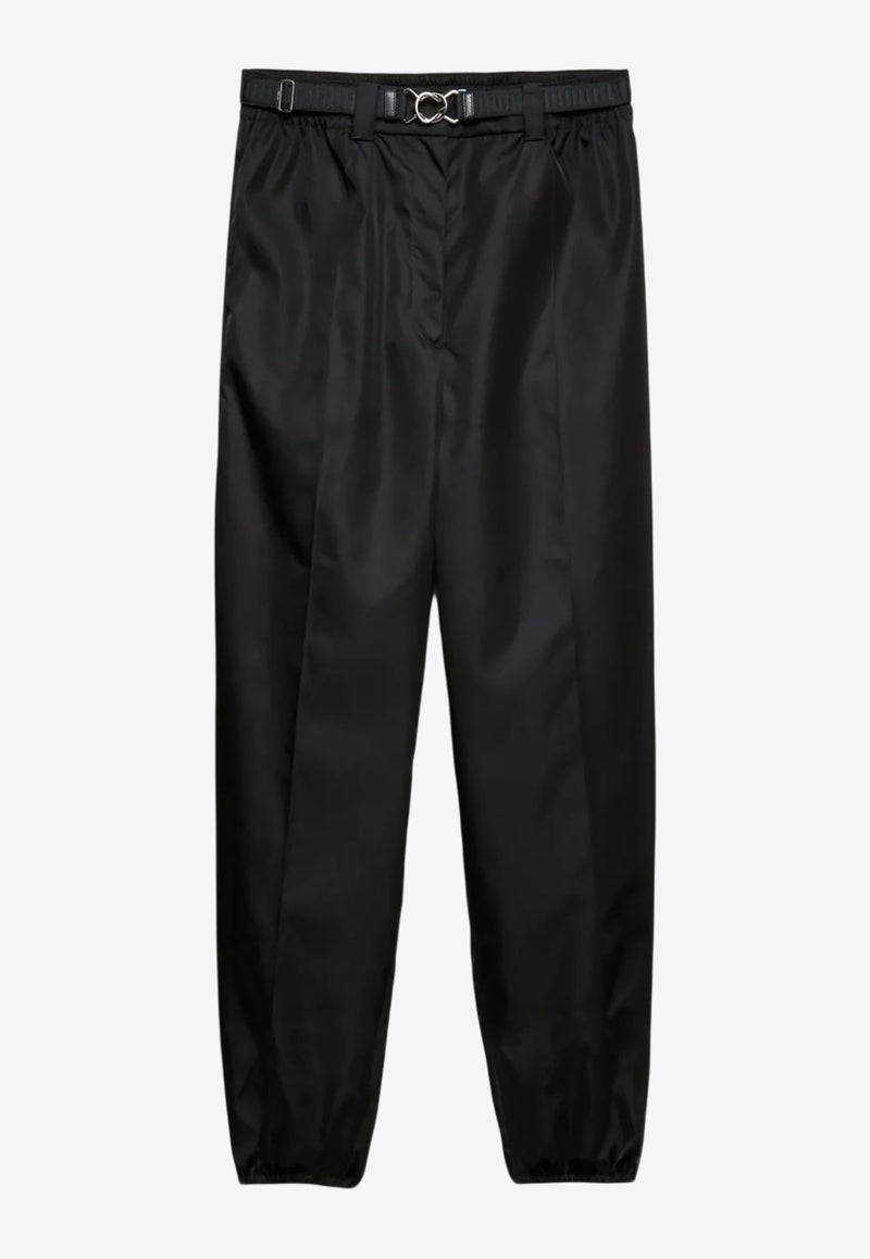 Prada Nylon Belted Track Pants Black 22H939SOOO1WQ8_F0002