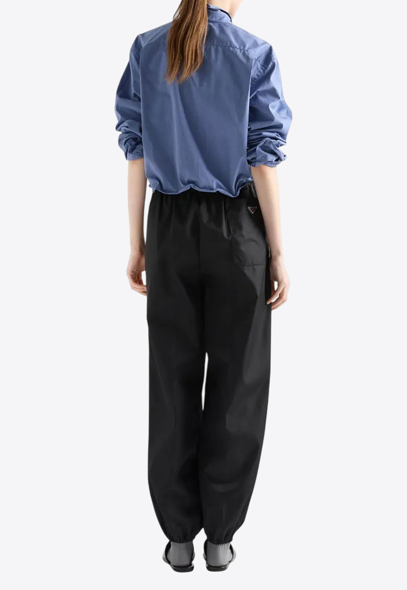 Prada Nylon Belted Track Pants Black 22H939SOOO1WQ8_F0002