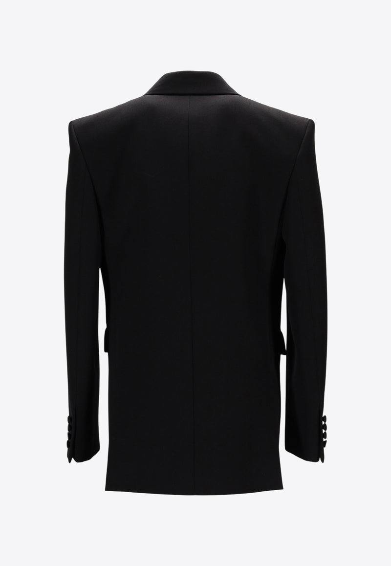 Saint Laurent Double-Breasted Wool Tuxedo Jacket Black 828008Y7E63_1000