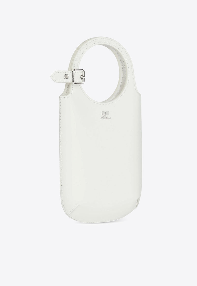 Courrèges Slim Holy Leather Handbag  White 225GSA178CR0065_0011
