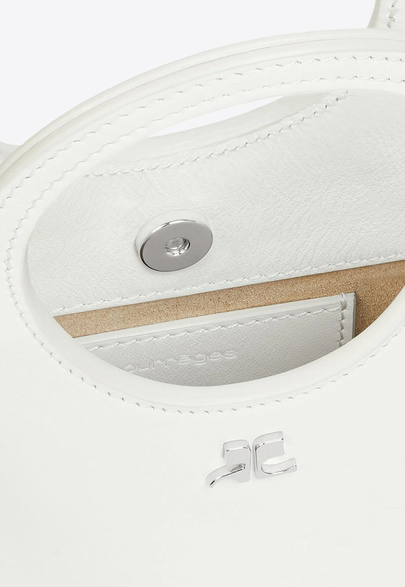 Courrèges Slim Holy Leather Handbag  White 225GSA178CR0065_0011