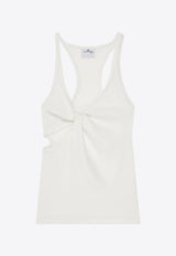 Courrèges 90's Twisted Tank Top  White 225JDE134JS0194_0001