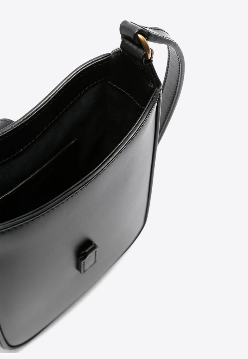 Saint Laurent Mini Le 5 À 7 Calf Leather Crossbody Bag Black 7352142R20W_1000