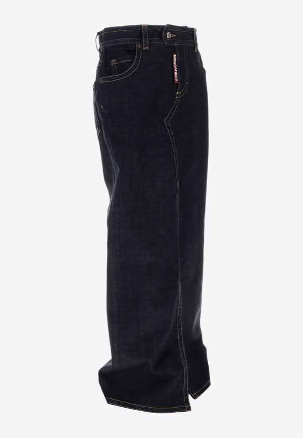 Dsquared2 Denim Maxi Skirt Navy S75MA0988S30664_470