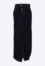 Dsquared2 Denim Maxi Skirt Navy S75MA0988S30664_470