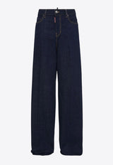 Dsquared2 Traveler Wide-Leg Jeans Navy S75LB1059S30664_470