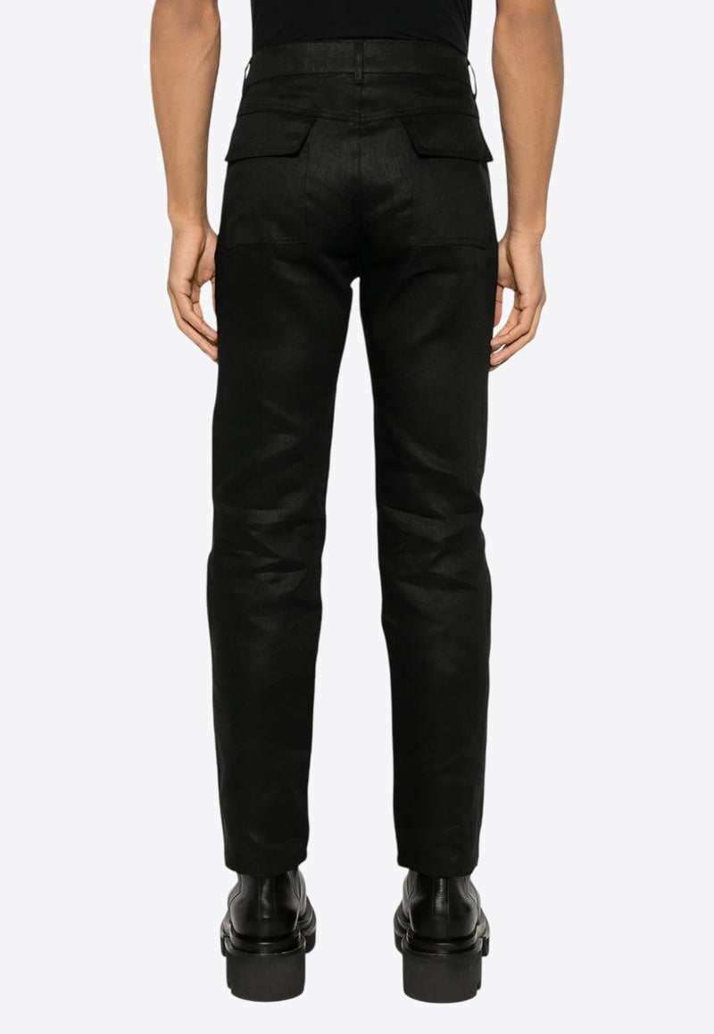Rick Owens Headon Utility Slim-Leg Pants Black RR01E5308TWL_09
