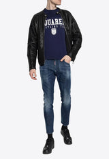 Dsquared2 Logo Print Sweatshirt Blue S71HA1359D13116_961