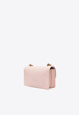 PINKO Classic Love Calf Leather Crossbody Bag Pink 100074A0F1_R30Q
