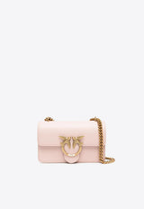 PINKO Classic Love Calf Leather Crossbody Bag Pink 100074A0F1_R30Q