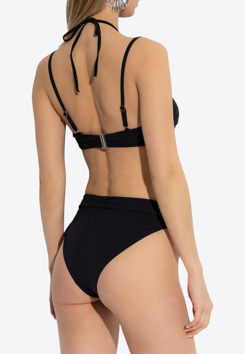 Isabel Marant Fatim Draped Bikini Bottom Black SL0018FAC2P01I_01BK