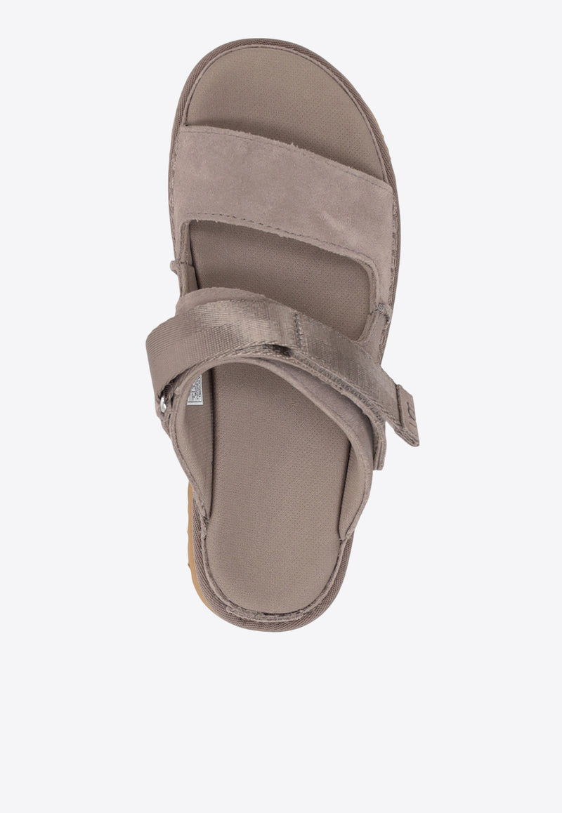 UGG Goldenstar Glide Suede Sandals Gray 1167399_SKP